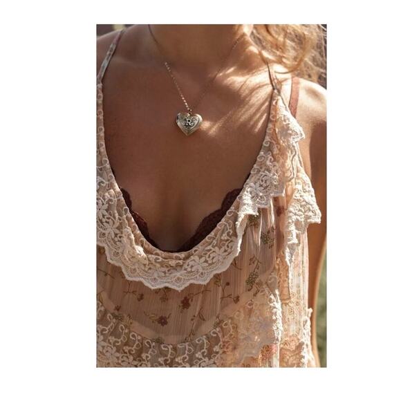 Free People Bali Theodora Slip Dress Size Medium - Picture 4 of 6